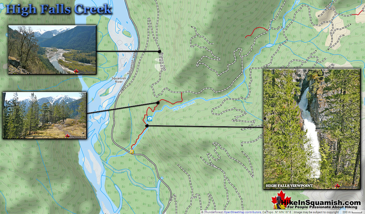 High Falls Creek Map