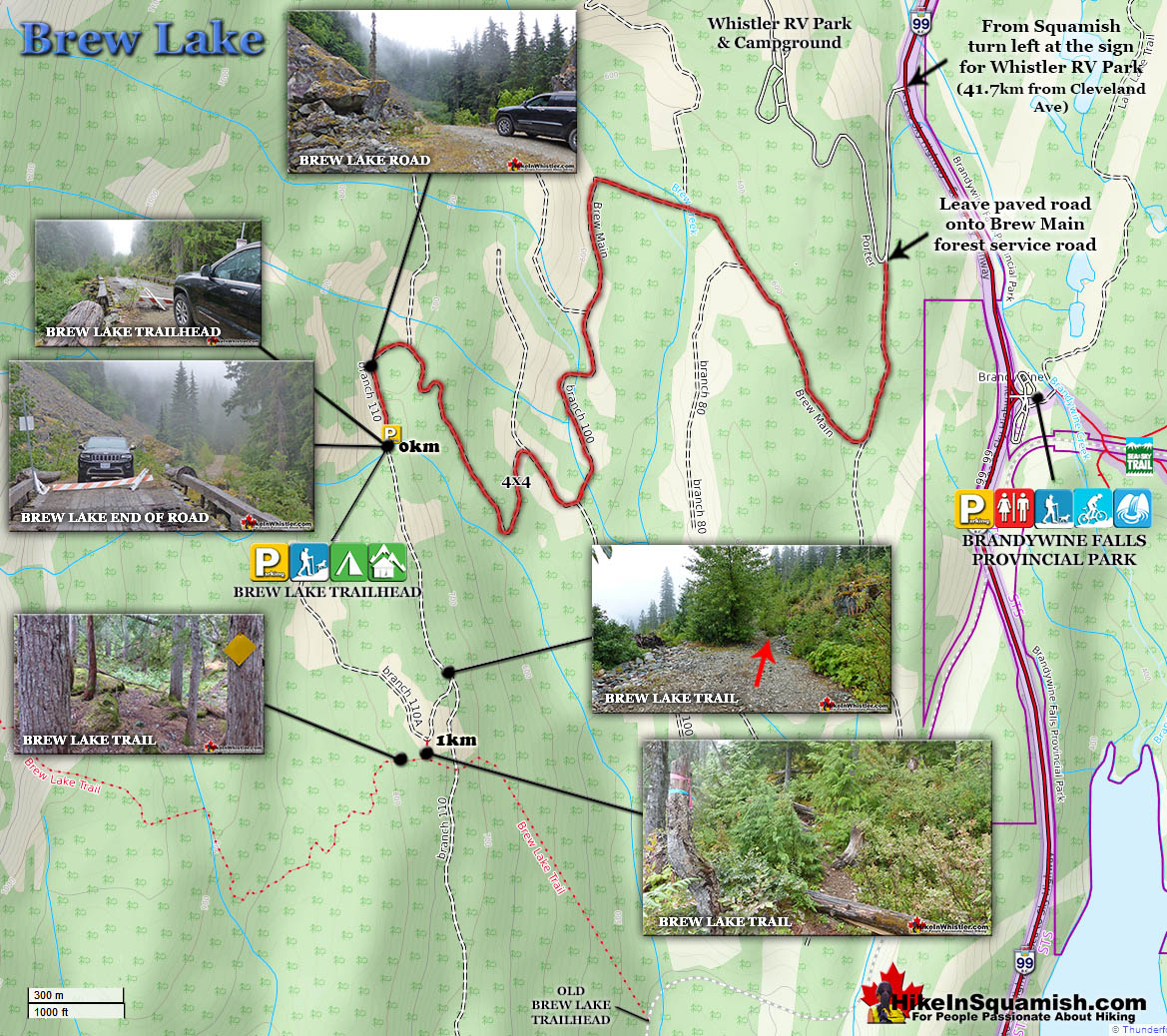 Brew Lake Trailhead Map v6