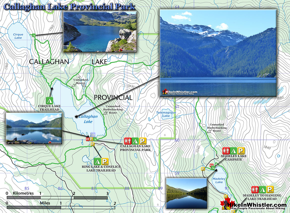 Callaghan Lake Map