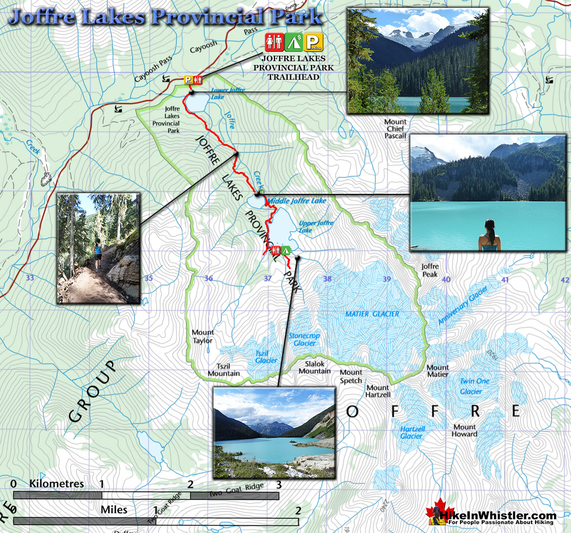 Joffre Lakes Provincial Park Map